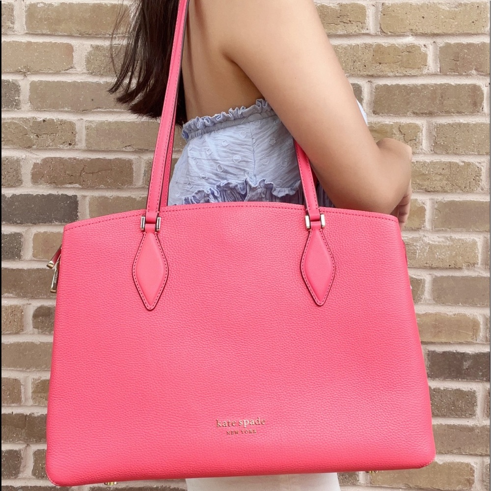 Kate Spade Leather Chain Triple Compartment Tote - Picture 2 of 4